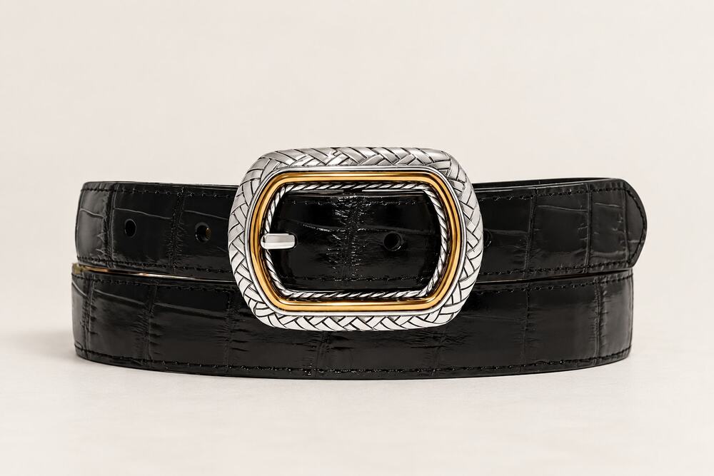 Brighton Marcus 40210 Reversible Leather Belt Black Brown Size 30 M